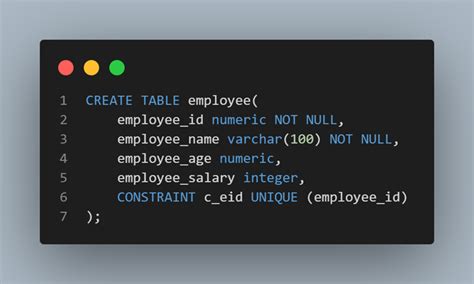 what are constraints in sql give two examples