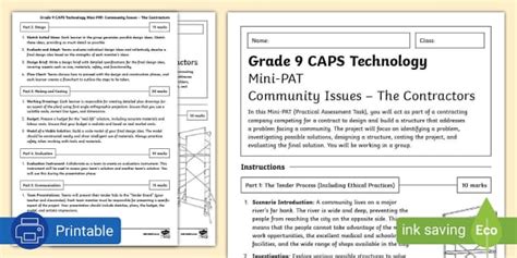 what are constraints in technology grade 9 examples