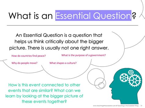 what are essential questions in teaching
