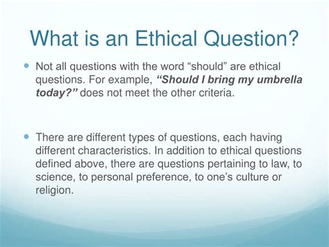 what are ethical questions examples