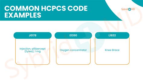 what are examples of hcpcs codes