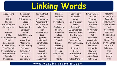 what are examples of joining words