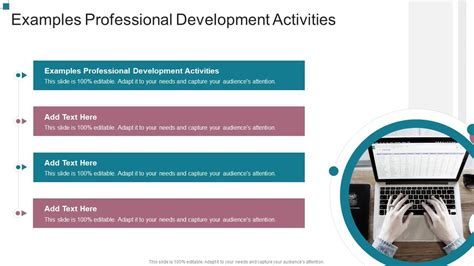 what are examples of professional development activities