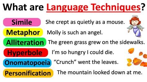 what are language features and techniques