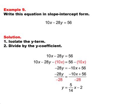 what are linear equations examples