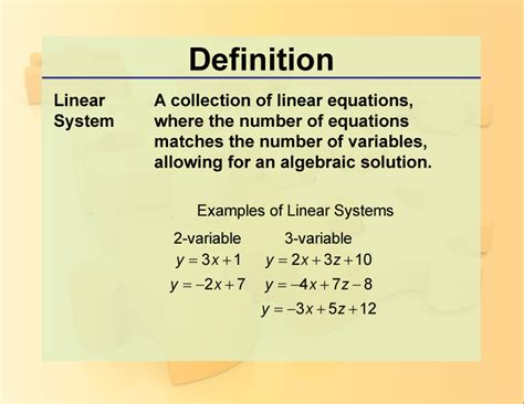 what are linear systems in math