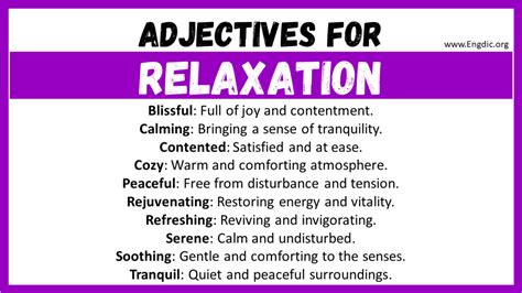 what are other words for relaxed
