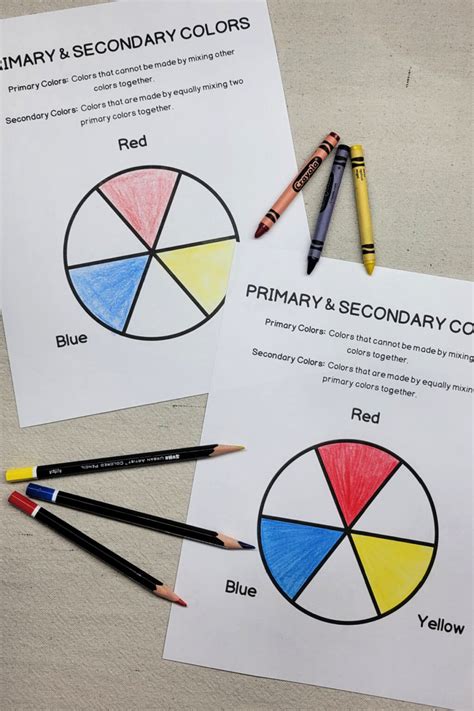 what are primary and secondary colors in art