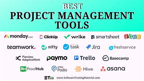 what are samples of project management tools