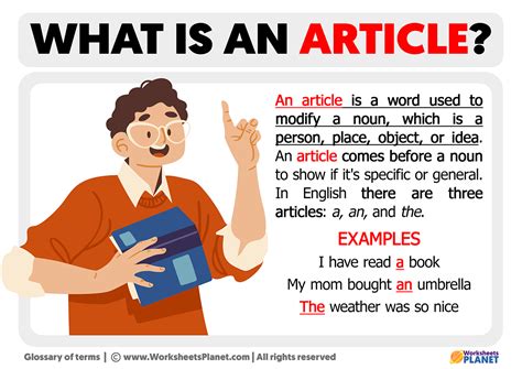 what are some article words