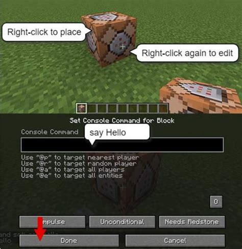 what are some commands for command blocks in minecraft