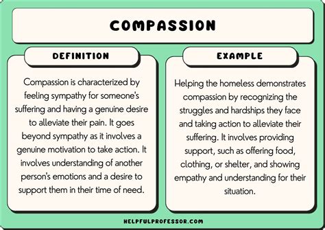 what are some examples of compassionate