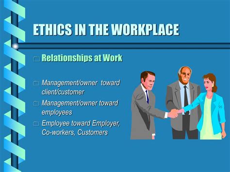 what are some examples of ethical behavior in the workplace