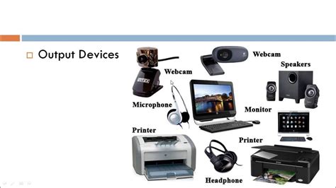 what are some examples of output devices
