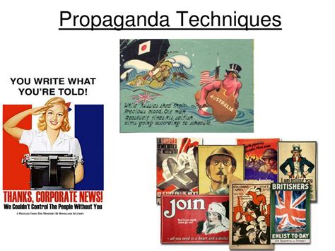 what are some examples of propaganda techniques