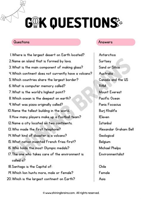 what are some good questions for a quiz