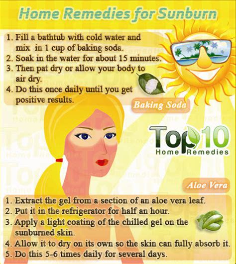 what are some home remedies for sunburn