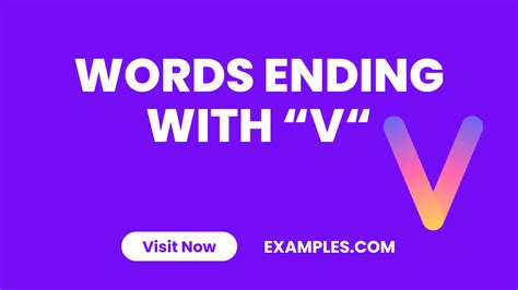 what are some words that end with v