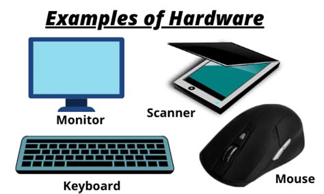 what are the 10 examples of hardware