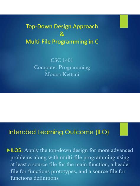what are the advantages of multi file programming in c