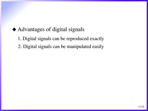what are the advantages of using signal