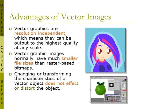 what are the advantages of using vector graphics