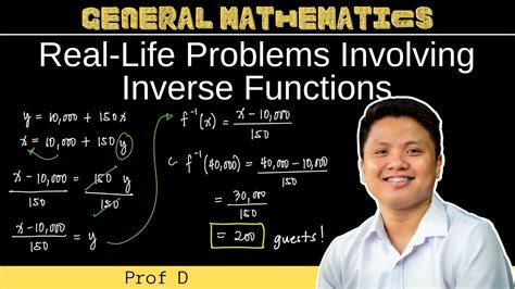 what are the applications of inverse functions in real life