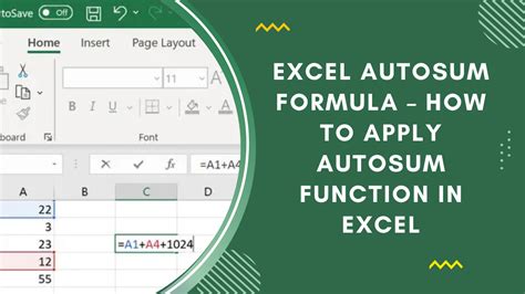 what are the autosum and logical function in excel