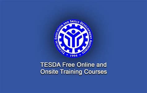 what are the available courses in tesda