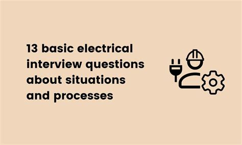 what are the basic questions for an electrician interview