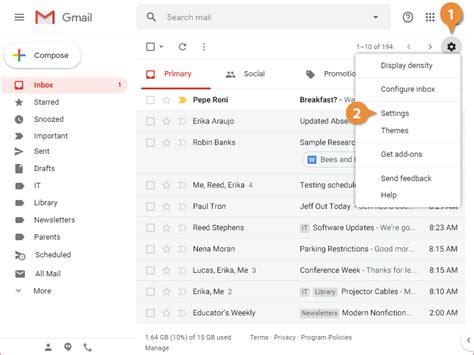 what are the correct email settings for gmail