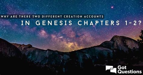 what are the differences in the two accounts of creation in genesis 1 and 2
