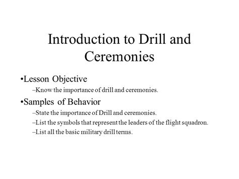 what are the different commands of drill