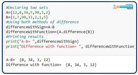 what are the different set operations in python