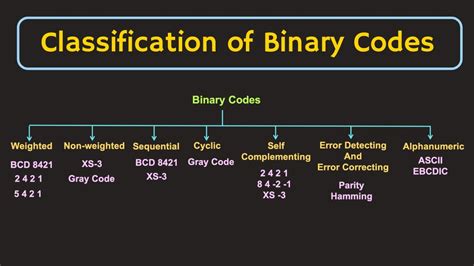 what are the different types of the codes used in digital systems explain them
