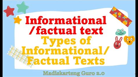 what are the example of a factual text type