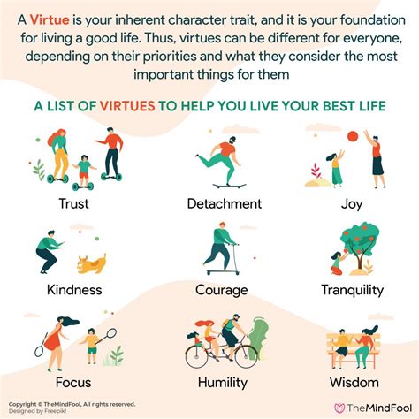 what are the example of virtues