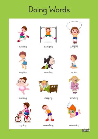 what are the examples of doing words