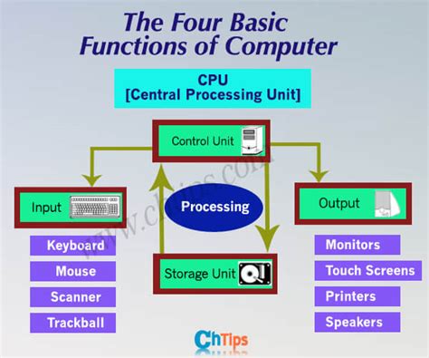 what are the four basic functions of a computer system