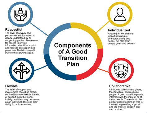 what are the four components of a transition plan