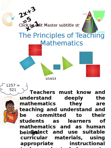 what are the fundamental principles of teaching mathematics