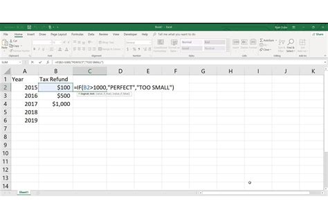 what are the if formulas in excel