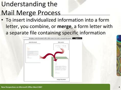 what are the main constituent components document of a mail merge process