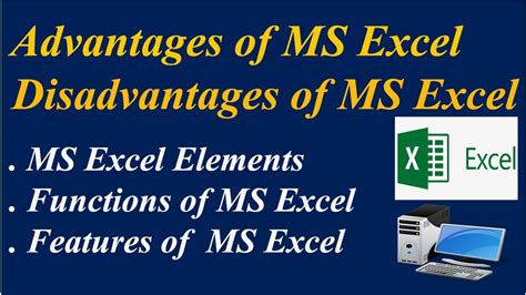 what are the pros and cons of microsoft excel