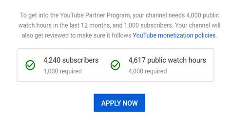 what are the qualifications to be monetized on youtube