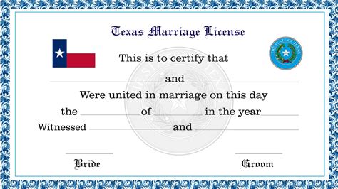 what are the requirements to get a marriage license in texas