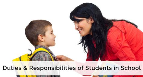 what are the responsibilities of a student in school
