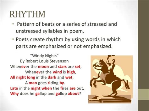 what are the rhythmic patterns in poetry