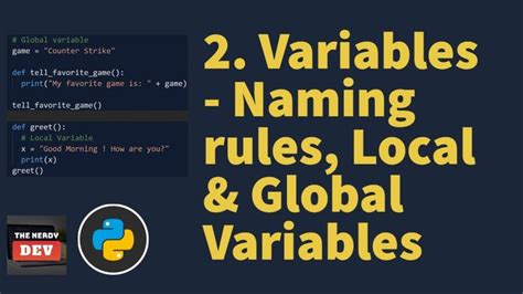 what are the rules for local and global variables in python