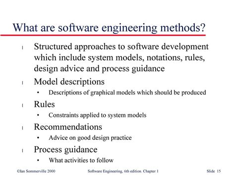 what are the software engineering methods